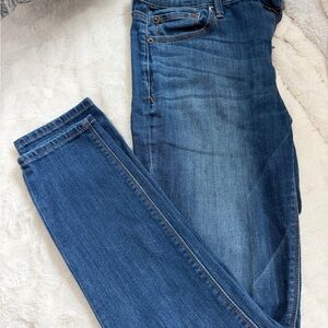 womens express faded distressed mid-rise leggings size 8